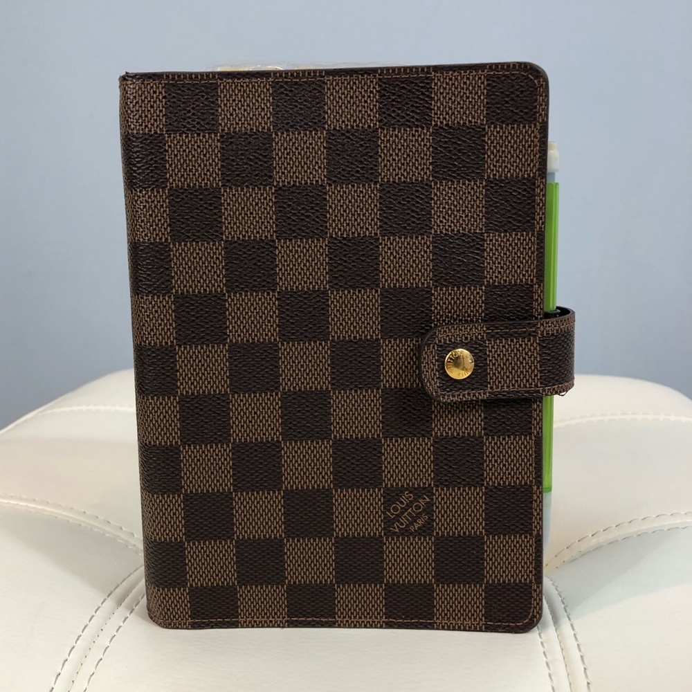 Louis Vuitton Damier Ebene Agenda MM